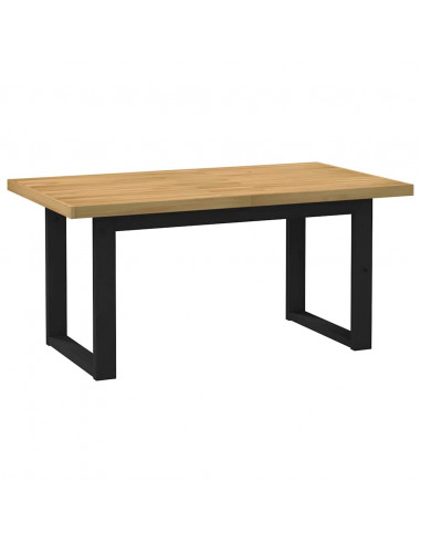 Tavolo Pranzo NOAIN Gambe a Forma U 160x90x75 cm Legno Massello