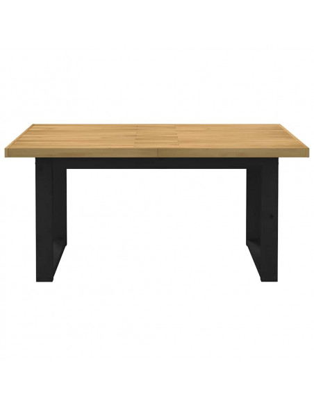Tavolo Pranzo NOAIN Gambe a Forma U 160x90x75 cm Legno Massello