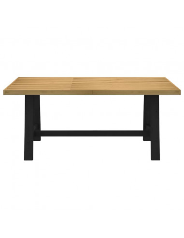 Tavolo Pranzo NOAIN Gambe a Forma A 180x90x75 cm Legno Massello