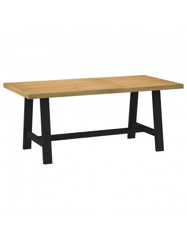 Tavolo Pranzo NOAIN Gambe a Forma A 180x90x75 cm Legno Massello