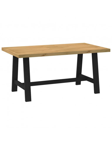 Tavolo Pranzo NOAIN Gambe a Forma A 160x90x75 cm Legno Massello