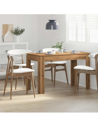 Tavolo da Pranzo Rovere Artigianale 120x60x76 cm in Truciolato