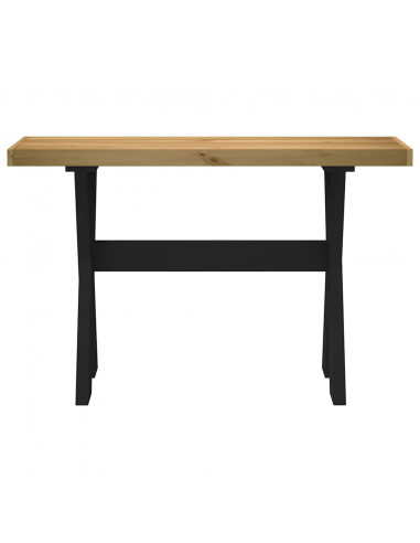 Tavolo Consolle NOAIN Gambe Forma X 120x30x75 cm Legno Massello