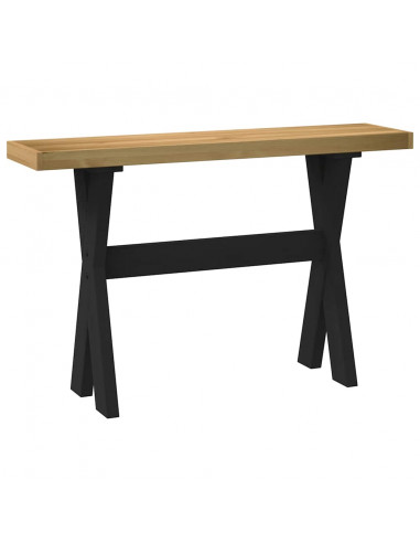 Tavolo Consolle NOAIN Gambe Forma X 120x30x75 cm Legno Massello
