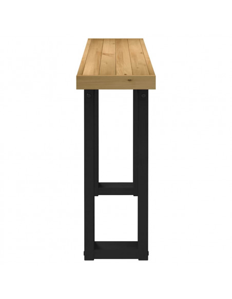 Tavolo Consolle NOAIN Gambe Forma U 120x30x75 cm Legno Massello