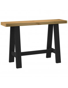 Tavolo Consolle NOAIN Gambe Forma A 120x30x75 cm Legno Massello