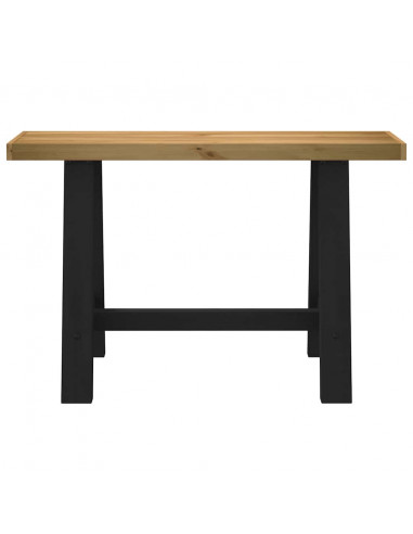 Tavolo Consolle NOAIN Gambe Forma A 120x30x75 cm Legno Massello