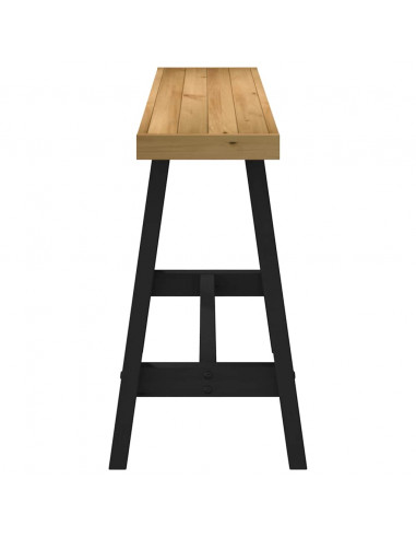 Tavolo Consolle NOAIN Gambe Forma A 120x30x75 cm Legno Massello