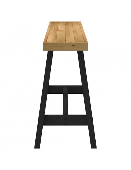 Tavolo Consolle NOAIN Gambe Forma A 120x30x75 cm Legno Massello