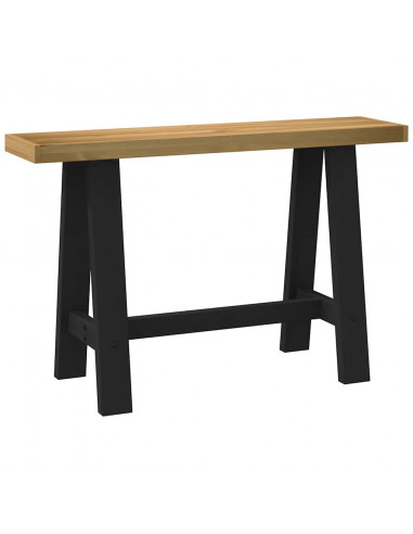 Tavolo Consolle NOAIN Gambe Forma A 120x30x75 cm Legno Massello