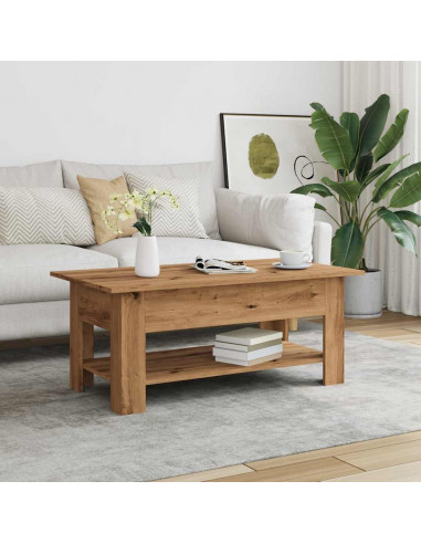 Tavolino Salotto Rovere Artigianale 102x55x42 cm Multistrato