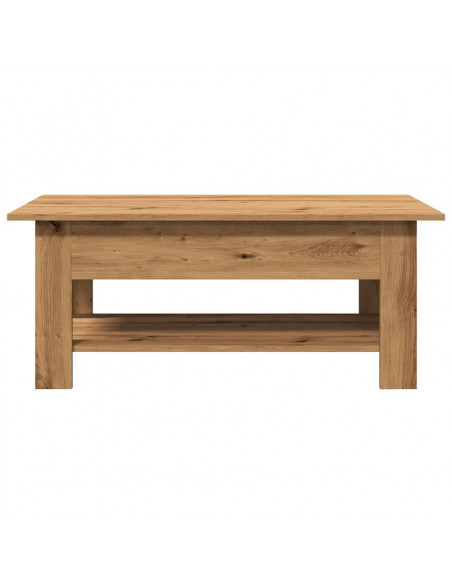 Tavolino Salotto Rovere Artigianale 102x55x42 cm Multistrato