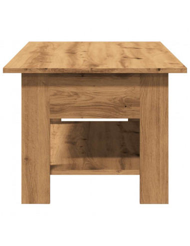 Tavolino Salotto Rovere Artigianale 102x55x42 cm Multistrato