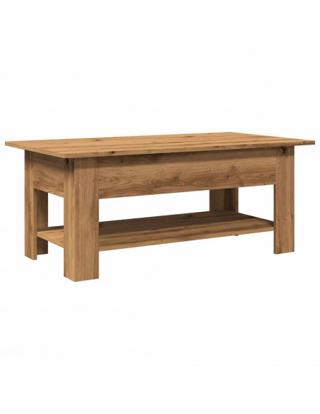 Tavolino Salotto Rovere Artigianale 102x55x42 cm Multistrato