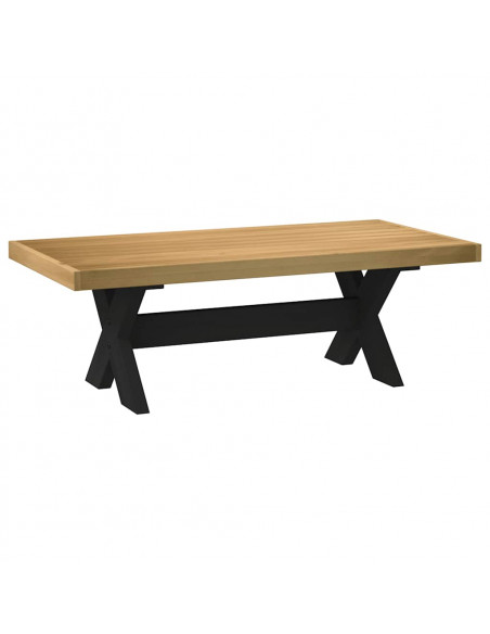 Tavolino NOAIN Gambe a Forma di X 120x60x40cm in Legno Massello