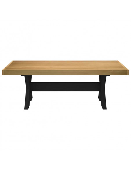 Tavolino NOAIN Gambe a Forma di X 120x60x40cm in Legno Massello