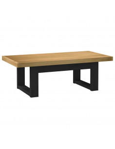 Tavolino NOAIN Gambe a Forma di U 120x60x40cm in Legno Massello