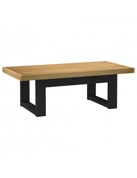 Tavolino NOAIN Gambe a Forma di U 120x60x40cm in Legno Massello