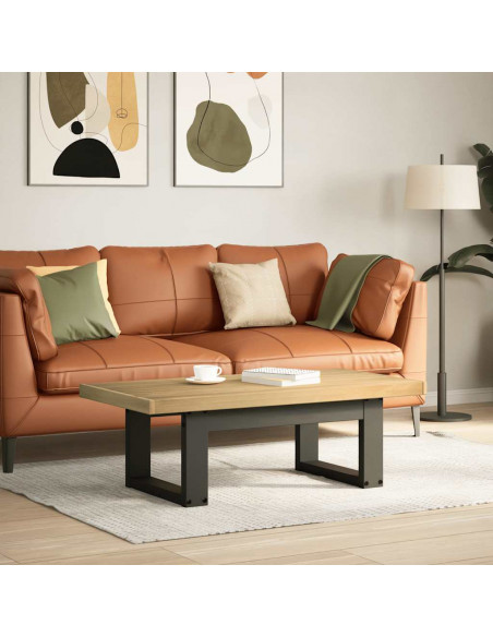 Tavolino NOAIN Gambe a Forma di U 120x60x40cm in Legno Massello