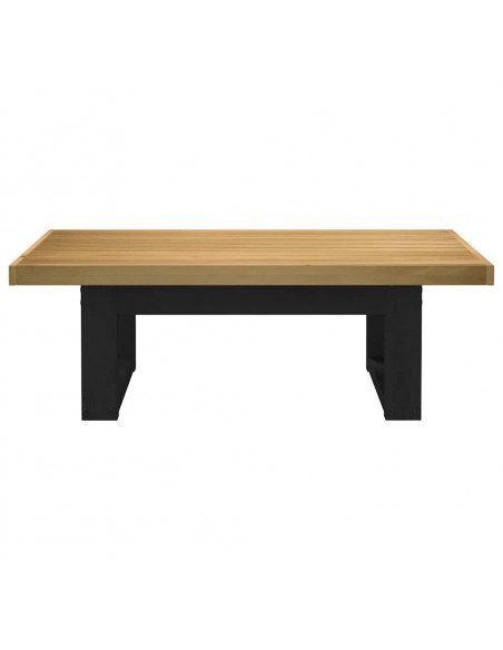 Tavolino NOAIN Gambe a Forma di U 120x60x40cm in Legno Massello