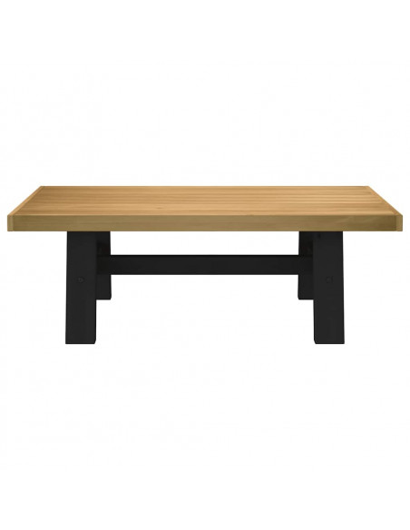 Tavolino NOAIN Gambe a Forma di A 120x60x40cm in Legno Massello