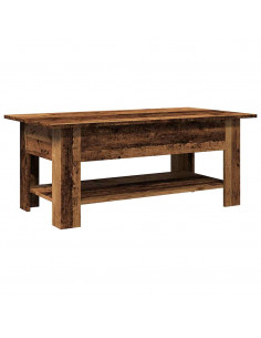 Tavolino da Salotto Legno Antico 102x55x42 cm Legno Multistrato