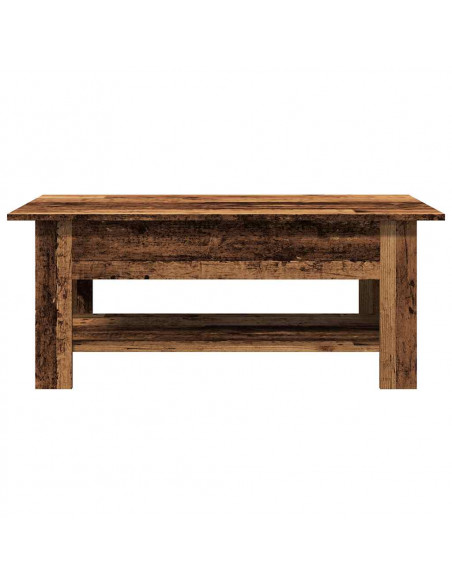 Tavolino da Salotto Legno Antico 102x55x42 cm Legno Multistrato