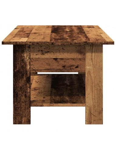 Tavolino da Salotto Legno Antico 102x55x42 cm Legno Multistrato