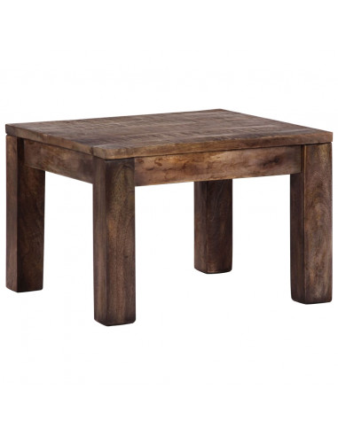 Tavolino da Salotto 50x50x35 cm Legno Massello di Mango
