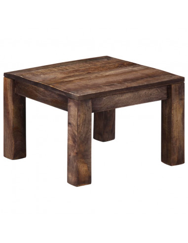 Tavolino da Salotto 50x50x35 cm Legno Massello di Mango