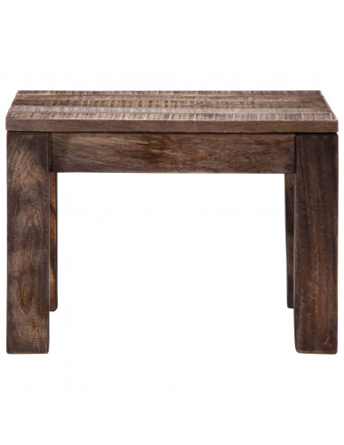 Tavolino da Salotto 50x50x35 cm Legno Massello di Mango