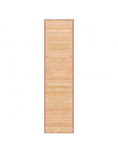 Tappeto in Bambù 80x300 cm Marrone
