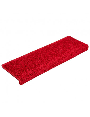 Tappetini per Scale 10 pz 65x21x4 cm Rossi