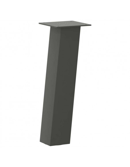 Gambe per Tavolino 4 pz Antracite 30 cm in Acciaio