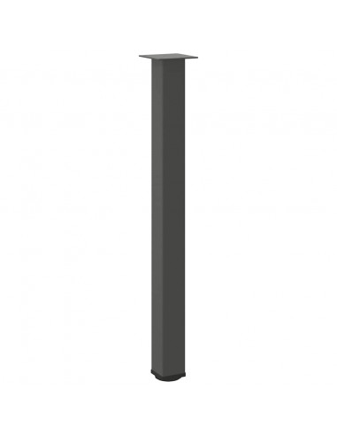 Gambe per Tavolino 4 pz Antracite 100-102 cm in Acciaio