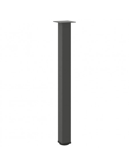 Gambe per Tavolino 4 pz Antracite 100-102 cm in Acciaio