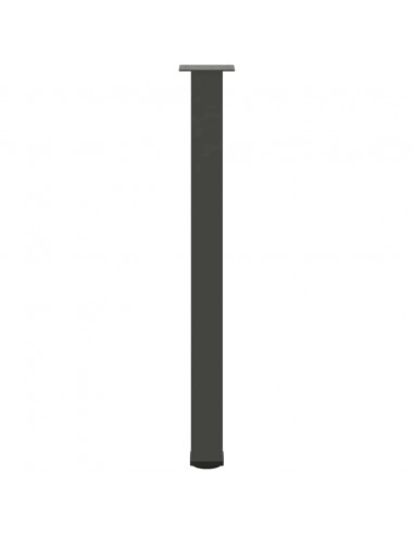 Gambe per Tavolino 4 pz Antracite 100-102 cm in Acciaio