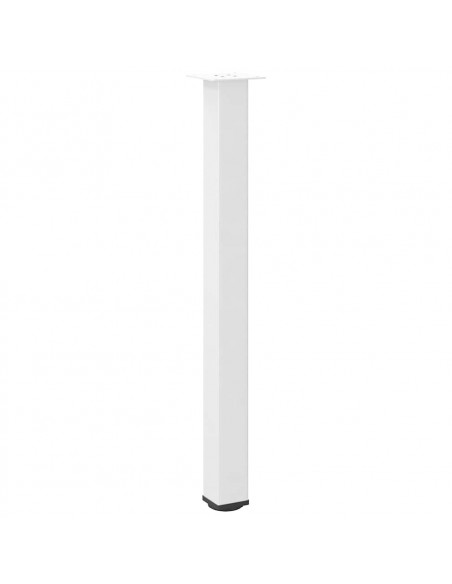 Gambe per Tavolino 4 pz Bianco 100-102 cm in Acciaio