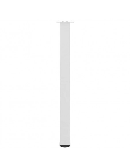 Gambe per Tavolino 4 pz Bianco 100-102 cm in Acciaio