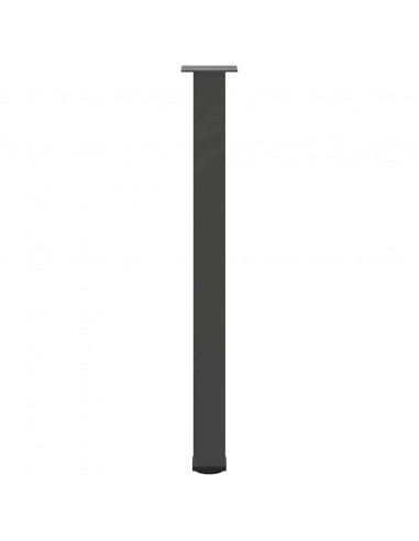 Gambe per Tavolino 4 pz Antracite 90-92 cm in Acciaio