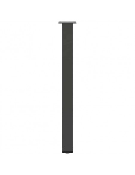 Gambe per Tavolino 4 pz Antracite 90-92 cm in Acciaio