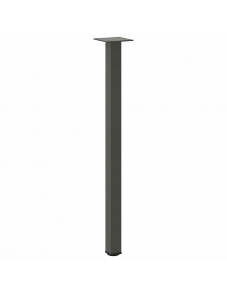 Gambe per Tavolino 4 pz Antracite 72-74 cm in Acciaio