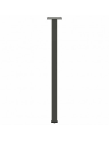 Gambe per Tavolino 4 pz Antracite 72-74 cm in Acciaio