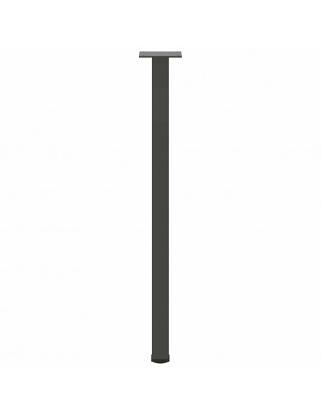 Gambe per Tavolino 4 pz Antracite 72-74 cm in Acciaio