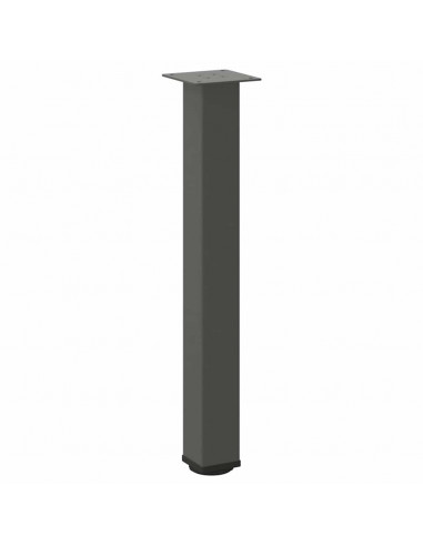 Gambe per Tavolino 4 pz Antracite 72-74 cm in Acciaio