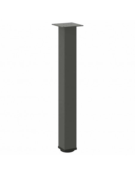 Gambe per Tavolino 4 pz Antracite 72-74 cm in Acciaio