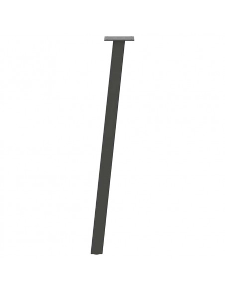 Gambe per Tavolino 4 pz Antracite 72 cm in Acciaio