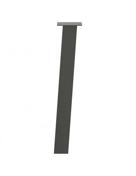 Gambe per Tavolino 4 pz Antracite 72 cm in Acciaio