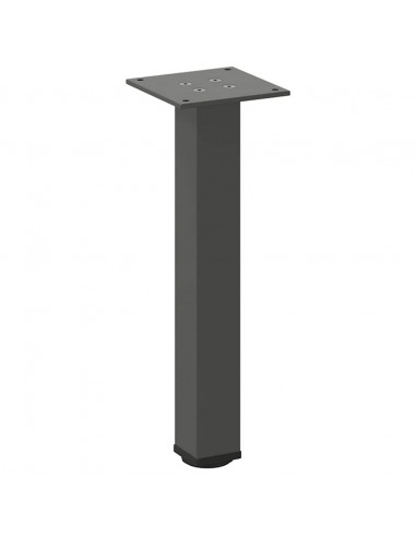 Gambe per tavolino 4 pz Antracite 42-44 cm Acciaio