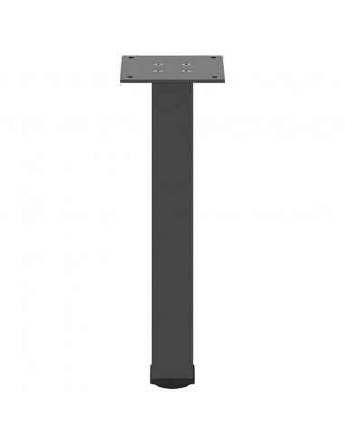 Gambe per tavolino 4 pz Antracite 42-44 cm Acciaio